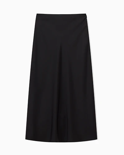 Armani Exchange - Longuette skirt with pleat, Woman, Black, Size: