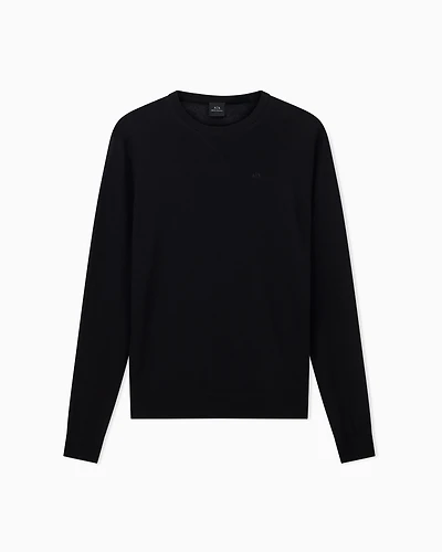 Crewneck sweater virgin wool