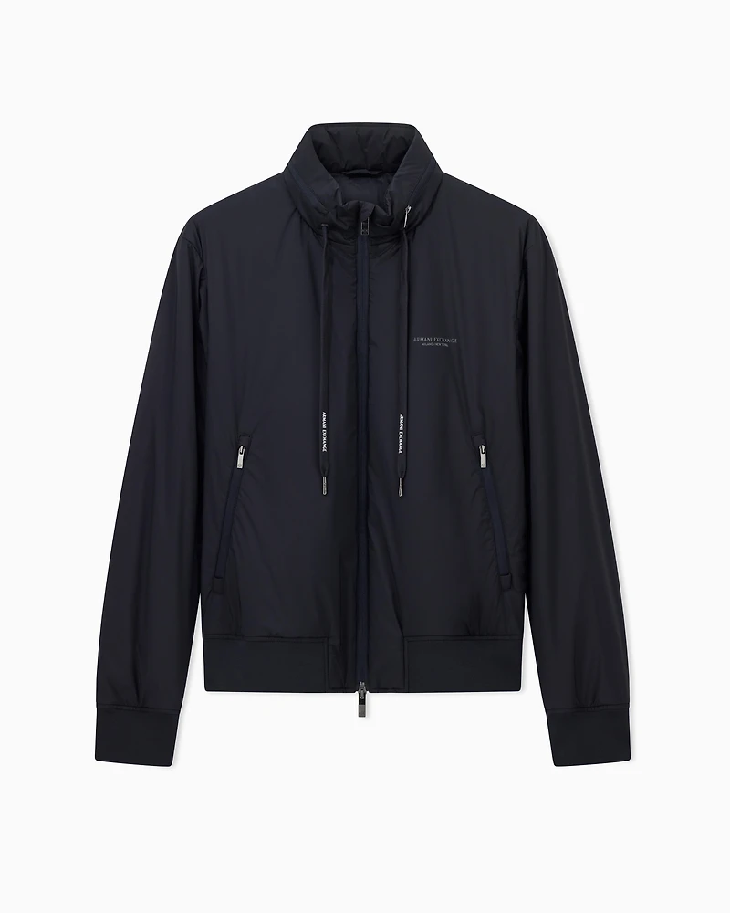 Armani Exchange - Stretch nylon jacket, Man, Navy Blue, Size: