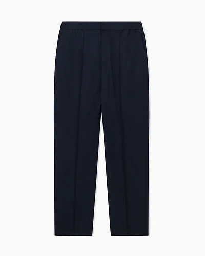 Armani Exchange - Stretch fabric chino trousers, Man, Navy Blue, Size: