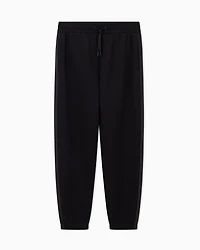 Armani Exchange - Jogger Pants Logo Stripes, Man, Black, Size: