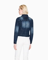 Armani Exchange - Indigo denim jacket, Woman, Blue, Size: