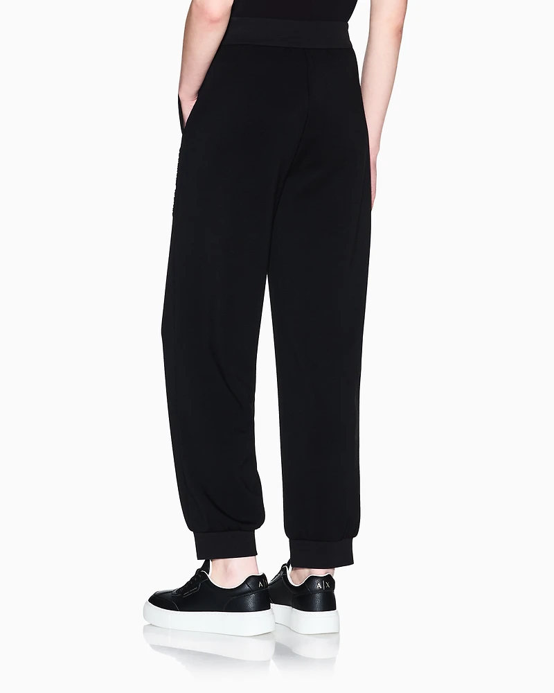 Armani Exchange - Logo Joggers, Woman, Black, Size: