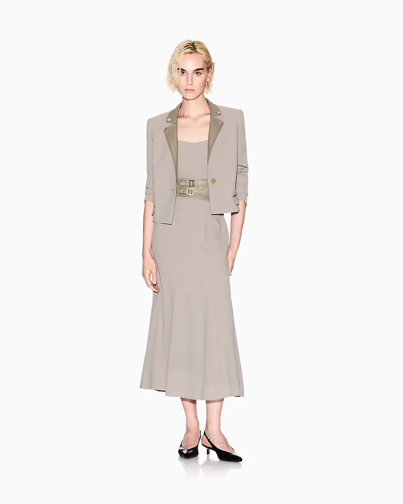 Short jacket with metal details