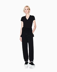 Armani Exchange - Logo Joggers, Woman, Black, Size: