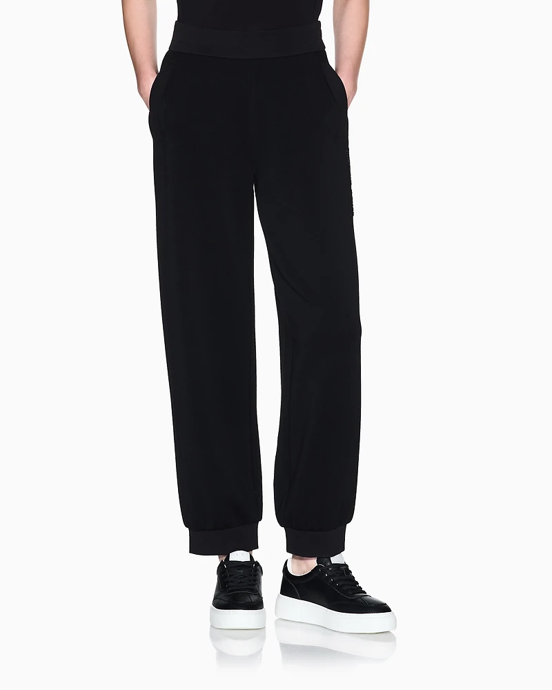 Armani Exchange - Logo Joggers, Woman, Black, Size: