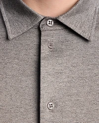 Emporio Armani - Icon jaspé jersey shirt, Man, Beige, Size: