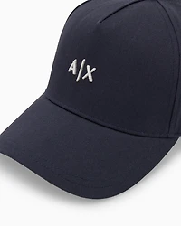 Armani Exchange - Visor cap with logo, Man, Navy Blue, Size: TU