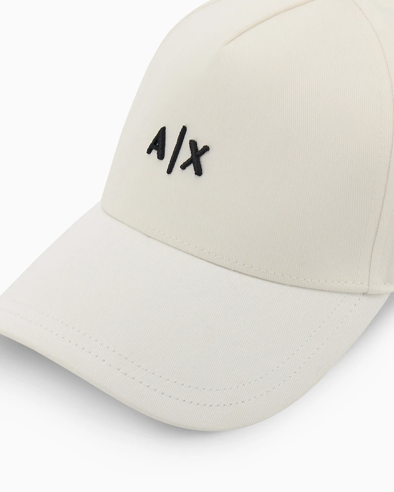 Armani Exchange - Visor cap with logo, Man, White, Size: TU