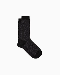 Cotton blend socks with logo