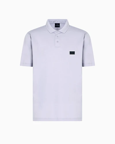 Regular fit mercerised cotton polo