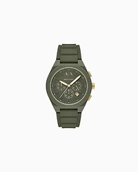 Chronograph Green Silicone Watch