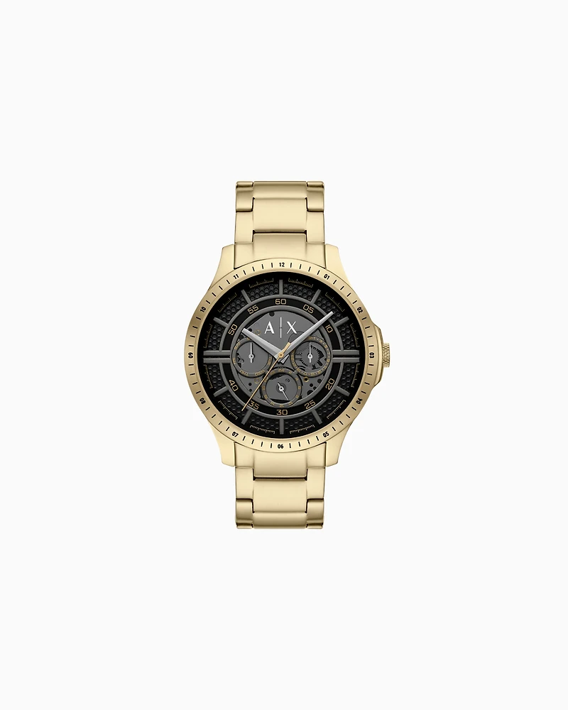 Armani Exchange Multifunction Gold-Tone Stainless Steel Watch