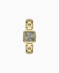 Armani Exchange -  Three-Hand Gold-Tone Stainless Steel Watch, Woman, Multicoloured, Size: TU