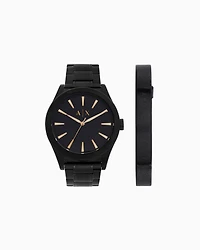 Armani Exchange - Watch and bracelet set, Man, Multicoloured, Size: TU