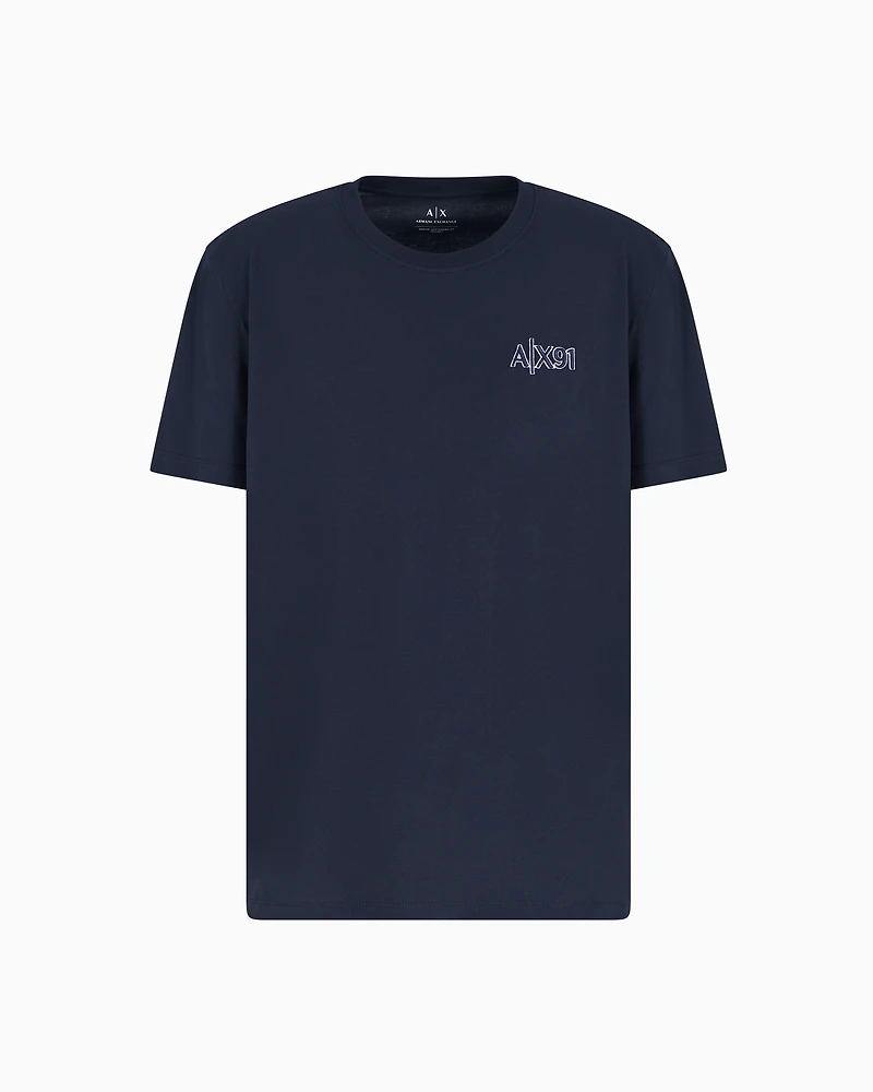 Armani Exchange - ASV Regular Fit T-Shirt, Man, Navy Blue, Size: