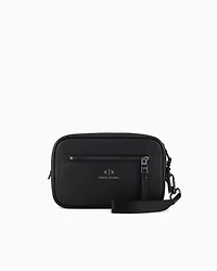 Armani Exchange - Beauty case with external drawstring, Man, Black, Size: TU