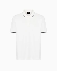 Regular fit mercerised cotton polo