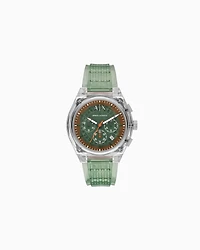 Armani Exchange -  Chronograph Green Watch, Man, Multicoloured, Size: TU