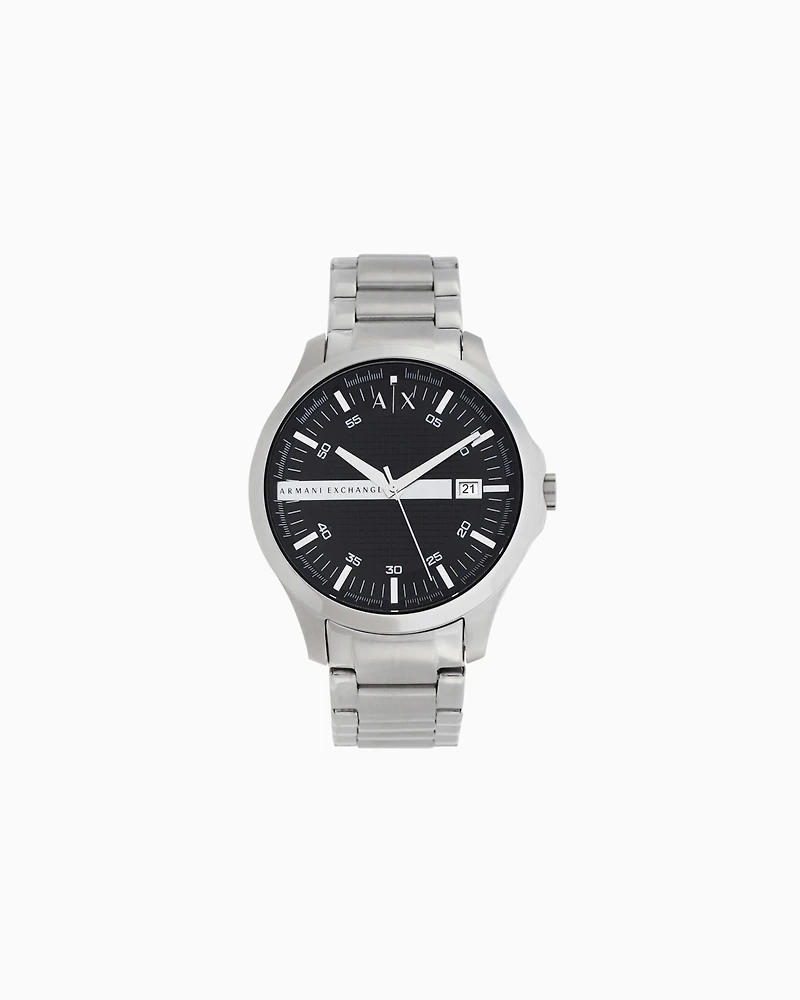 Armani Exchange - Three-hand watch with steel strap, Man, Multicoloured, Size: TU