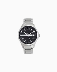 Armani Exchange - Three-hand watch with steel strap, Man, Multicoloured, Size: TU