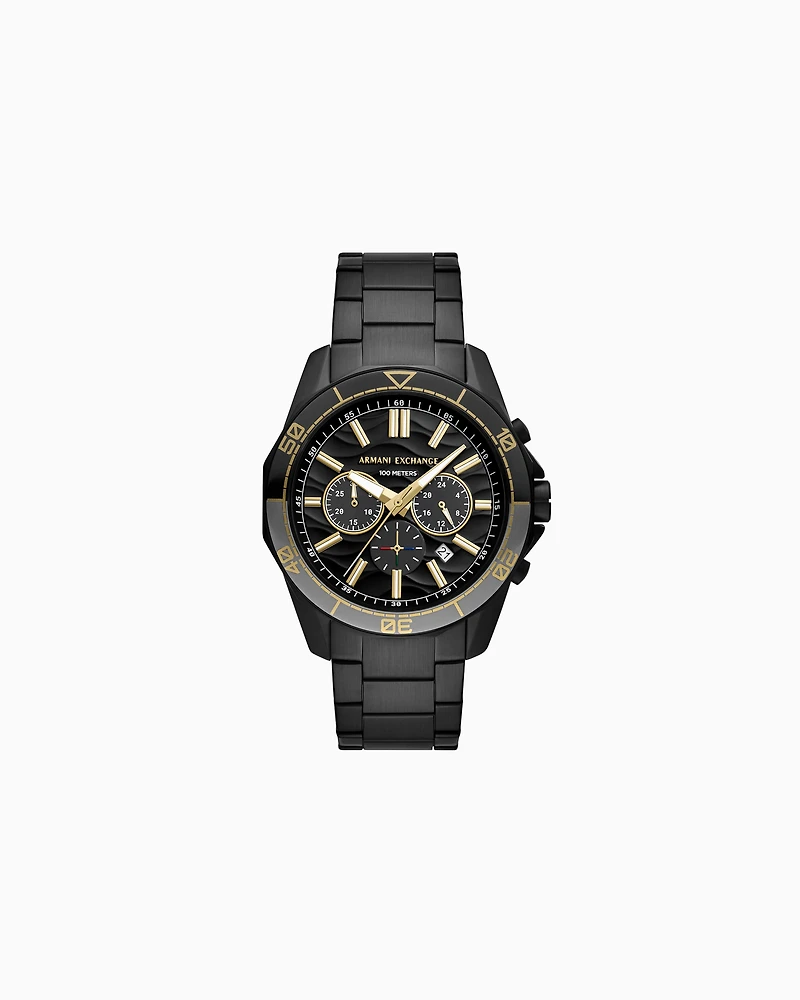 Multifunction Gunmetal Stainless Steel Watch