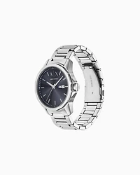 Armani Exchange -  Three-Hand Day-Date Stainless Steel Watch, Man, Multicoloured, Size: TU