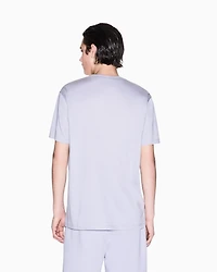 Regular fit mercerised cotton T-shirt