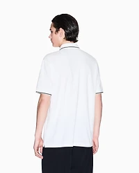 Regular fit mercerised cotton polo