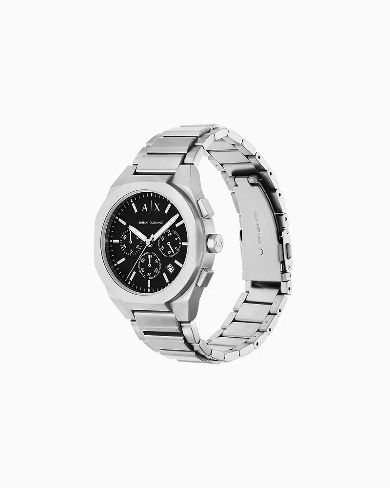 Armani Exchange -  Chronograph Stainless Steel Watch, Man, Multicoloured, Size: TU