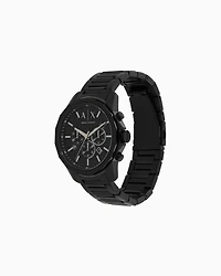 Armani Exchange - Armani Exchange Chronograph Black Stainless Steel Watch, Man, Multicoloured, Size: TU