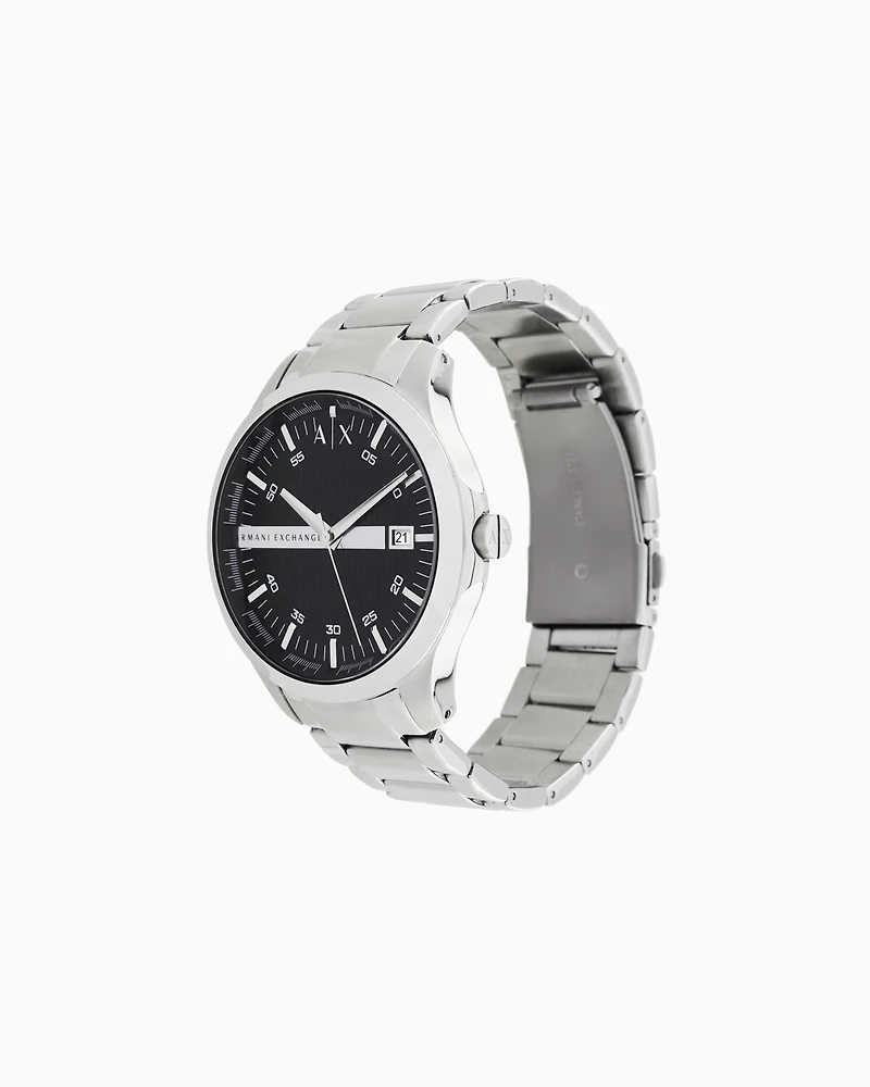 Armani Exchange - Three-hand watch with steel strap, Man, Multicoloured, Size: TU