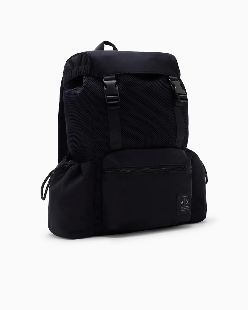 Backpack with side pockets