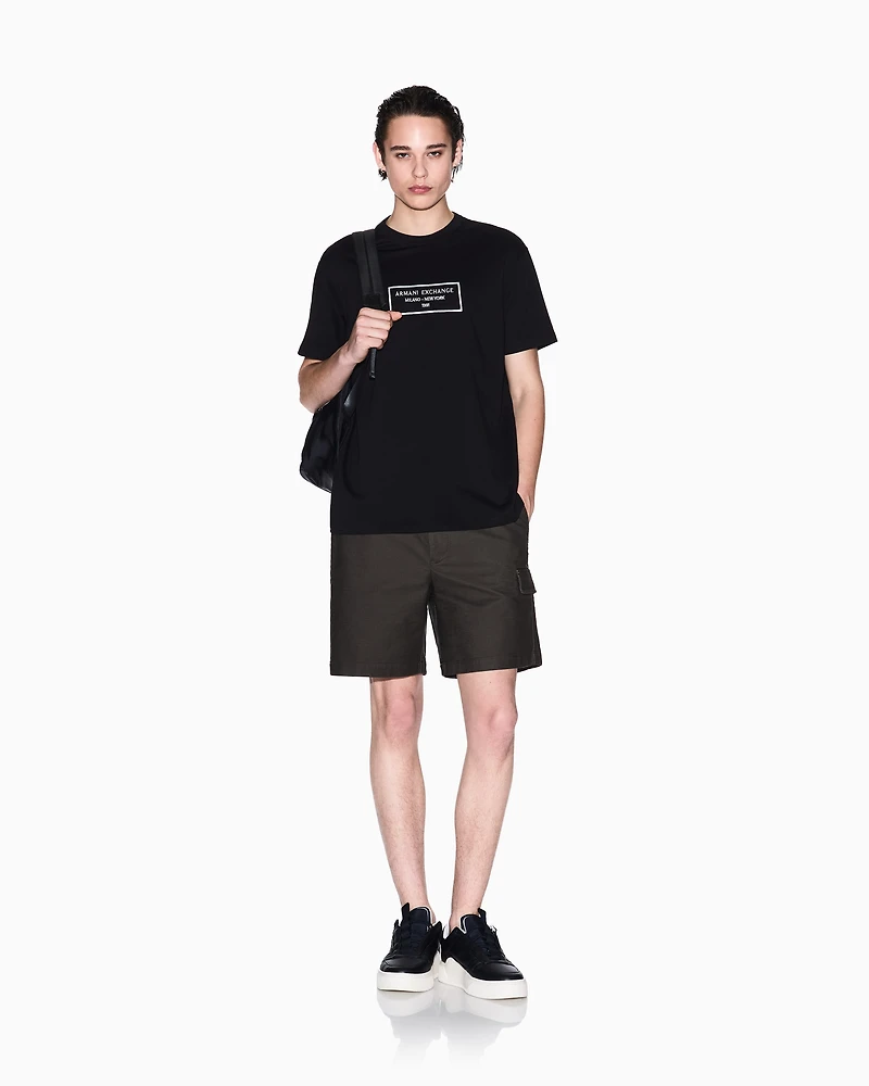 Armani Exchange - Regular fit Milan New York t-shirt, Man, Black, Size: