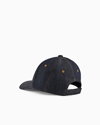  Denim hat with patch