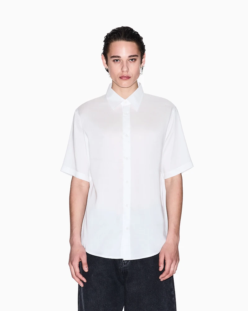 Regular fit shirt lyocell twill