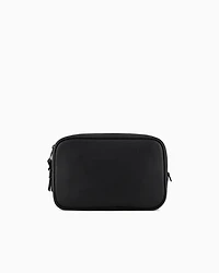 Armani Exchange - Beauty case with external drawstring, Man, Black, Size: TU
