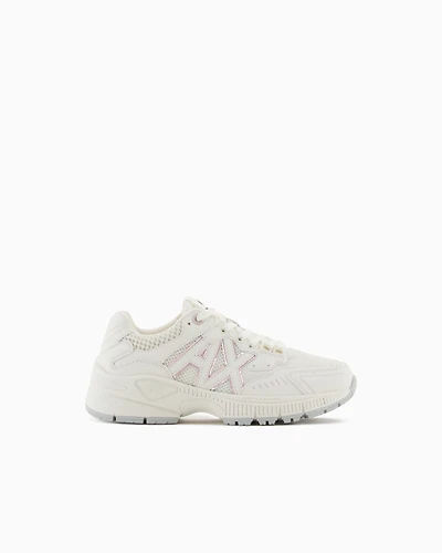 Armani Exchange - Sneakers, Woman, White, Size:
