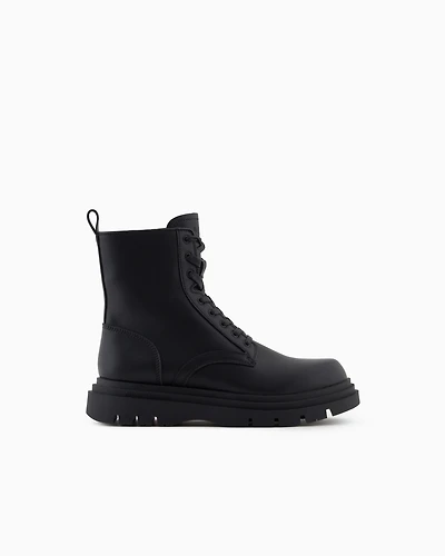 Armani Exchange - Leather amphibians, Man, Black, Size: