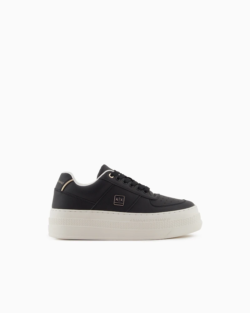Armani Exchange - Sneakers, Woman, Black, Size: