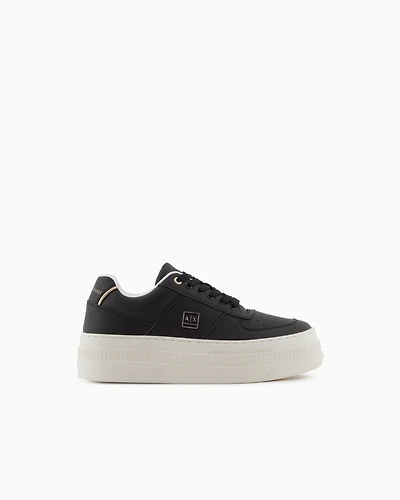 Armani Exchange - Sneakers, Woman, Black, Size: