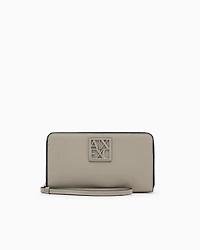 Armani Exchange -  Horizontal wallet with logo, Woman, Brown, Size: TU