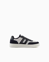 Armani Exchange - Mesh sneakers with contrasting inserts, Man, Navy_blue, Size: