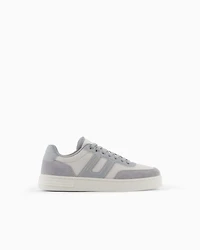 Armani Exchange - Mesh sneakers with contrasting inserts, Man, Grey, Size: