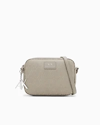Shoulder bag with embossed motif