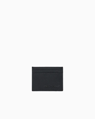 Armani Exchange - Card holder in garnet material, Man, Black, Size: TU