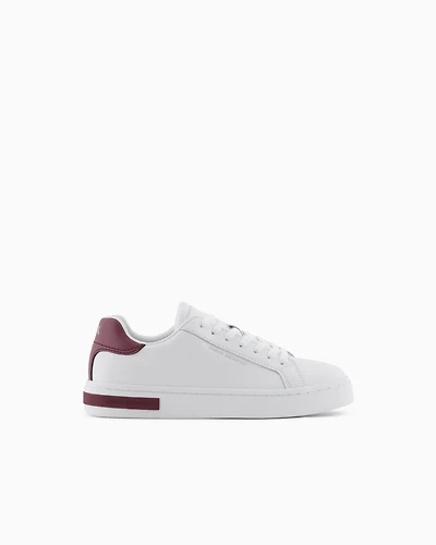 Armani Exchange - Sneakers with laces and logo, Woman, White, Size: