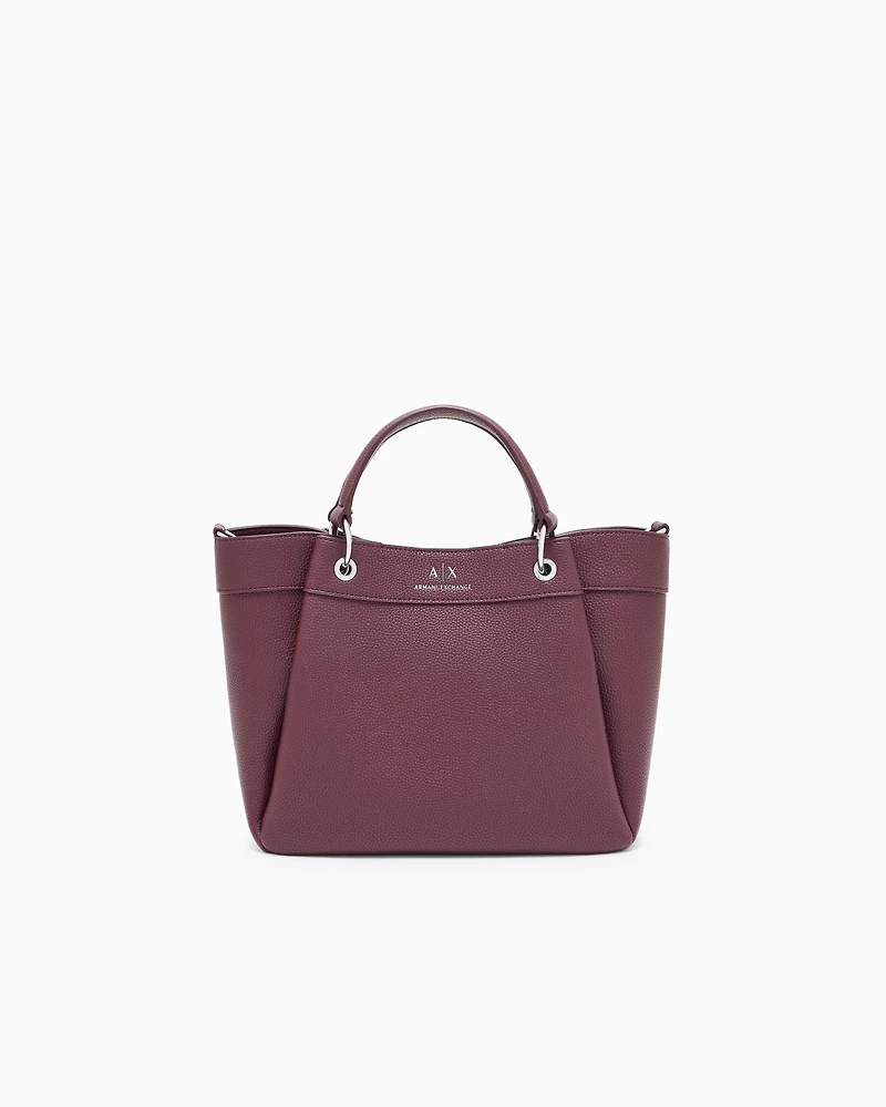 Armani Exchange - Medium handbag with degradè shoulder strap, Woman, Burgundy, Size: TU
