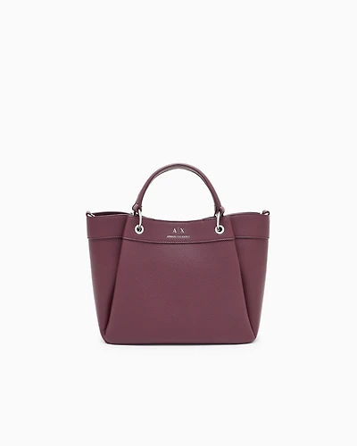Armani Exchange - Medium handbag with degradè shoulder strap, Woman, Burgundy, Size: TU