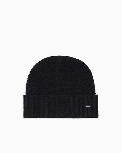 Ribbed beanie hat